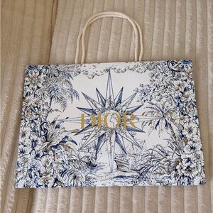 Dior Blue Toile Compass Gift Bag – Limited Edition